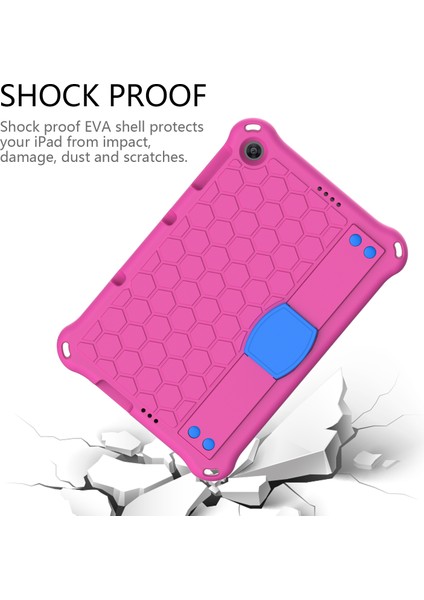 Kickstand Omuz Askısı Eva Kılıfı Huawei Enjoy Tablet 2 10.1/matepad T 10S 10.1 Inç/t 10 9.7 Inç/onur Pad 6 10.1 Inç/x6 10.1 Inç-Pembe/mavi (Yurt Dışından)