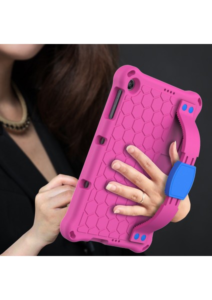 Kickstand Omuz Askısı Eva Kılıfı Huawei Enjoy Tablet 2 10.1/matepad T 10S 10.1 Inç/t 10 9.7 Inç/onur Pad 6 10.1 Inç/x6 10.1 Inç-Pembe/mavi (Yurt Dışından)