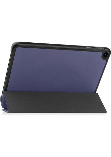 Huawei Matepad Se Için 10.4 Inç Üç Katlı Stand Pu Deri Kılıf Otomatik Uyandırma/uyku Tablet Koruyucu Kapak-Mavi (Yurt Dışından) indirimleri
