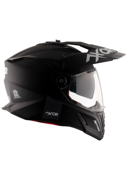 Axorx-Cross S/c Dual Vısor Dullblack Red