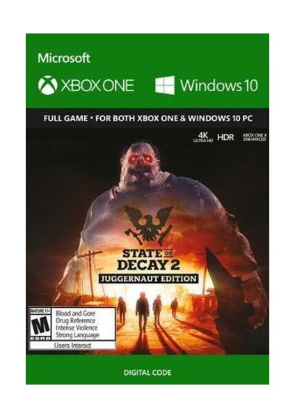 State Of Decay 2: Juggernaut Edition Pc/Xbox Live Key Turkey