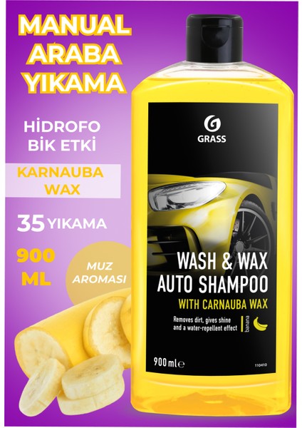 Ultimate Wash & Wax Boya Koruyucu Oto Yıkama Şampuanı (Ph Nötr) 900ML