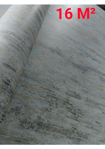 Black Serisi Beyaz Açık Sarı Kırçıllı Simli Silinebilir Duvar Kağıdı 16 M²