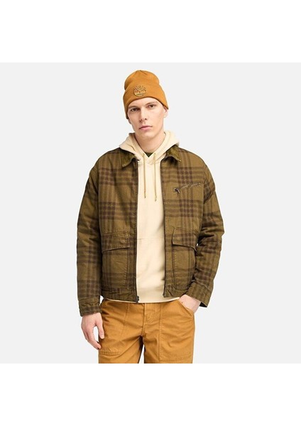 Strafford Printed Erkek Mont Plaid