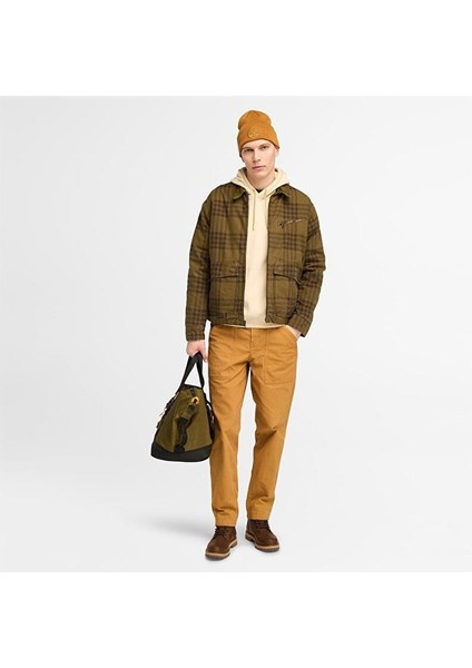 Strafford Printed Erkek Mont Plaid