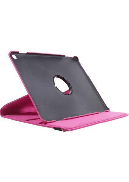 Huawei Mediapad M3 Lite 10(10.1 Inç)Litchi Tahıl 360 Derece Döner Deri Stand Kılıfı-Gül Için (Yurt Dışından)