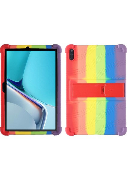 Huawei Matepad 11(2021) Için Koruyucu Kapak,pc Kickstand Düşme Önleyici Yumuşak Silikon Tablet Kılıfı-Gökkuşağı (Yurt Dışından)