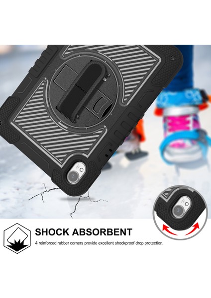 Huawei Matepad 11.5 S Kılıf Silikon + Pc Kickstand Tablet Kılıfı Omuz Askılı-Siyah (Yurt Dışından) modelleri