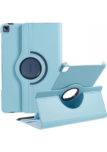 Huawei Enjoy Tablet 2/matepad T 10S 10.1 Inç/pad X6 9.7 Inç/pad X8/pad 6 10.1-Inç Kılıf Deri + Tpu Döner Stand Tablet Kapağı-Bebek Mavisi Için (Yurt Dışından)