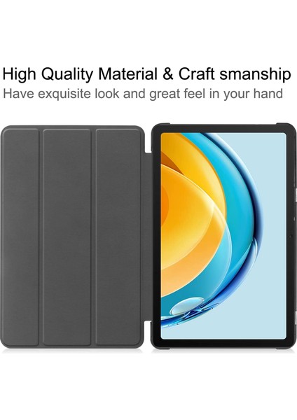 Huawei Matepad Se Için 10,4 Inç Üç Katlı Stand Otomatik Uyku/uyandırma Tablet Kapağı Desen Baskı Pu Deri Folyo Çizilmez Tablet Kılıfı-Grafiti (Yurt Dışından)