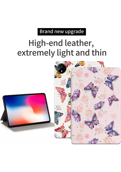 Darbeye Dayanıklı Kılıf Huawei Matepad Pro 11(2022) Baskılı Koruyucu Kapak Anti-Damla Tablet Kılıfı Stand-Yemyeşil (Yurt Dışından)