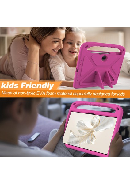 Honor Pad 9 Kılıf Eva Kolu Kickstand Tablet Kapak-Gül Için (Yurt Dışından)