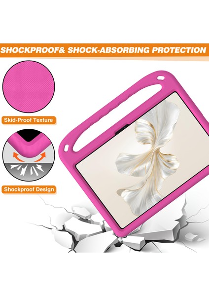 Honor Pad 9 Kılıf Eva Kolu Kickstand Tablet Kapak-Gül Için (Yurt Dışından)