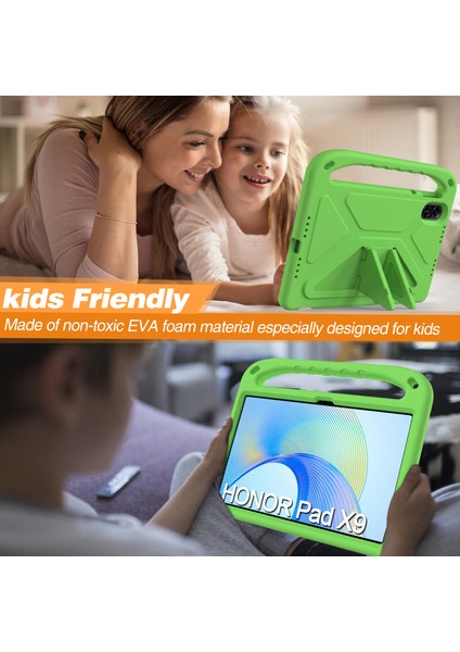 Onur Pad X9/x8 Pro Eva Kılıf El Kavrama Kickstand Çocuklar Tablet Kapak-Yeşil (Yurt Dışından)