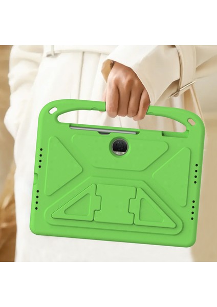 Honor Pad 9 Kılıf Eva Kolu Kickstand Tablet Kapağı-Yeşil (Yurt Dışından)