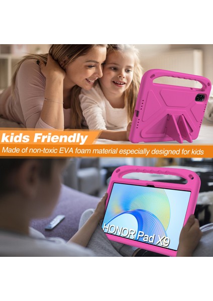 Onur Pad X9/x8 Pro Eva Kılıf El Kavrama Kickstand Çocuklar Tablet Kapak-Gül (Yurt Dışından)