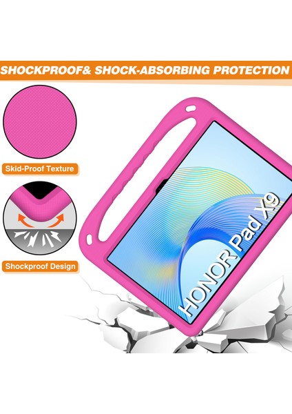 Onur Pad X9/x8 Pro Eva Kılıf El Kavrama Kickstand Çocuklar Tablet Kapak-Gül (Yurt Dışından)