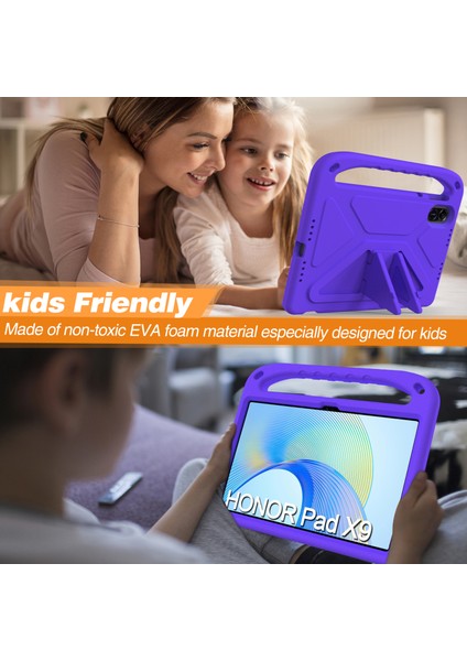 Onur Pad X9/x8 Pro Eva Kılıf El Kavrama Kickstand Çocuklar Tablet Kapak-Mor Için (Yurt Dışından)