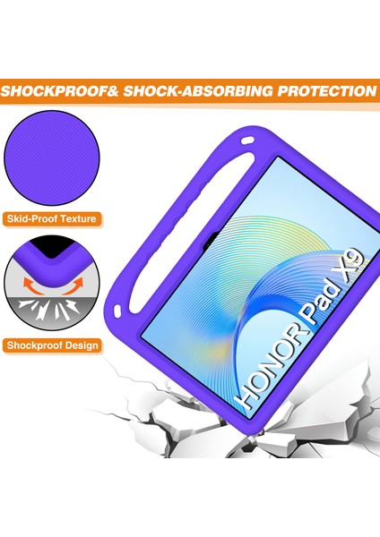 Onur Pad X9/x8 Pro Eva Kılıf El Kavrama Kickstand Çocuklar Tablet Kapak-Mor Için (Yurt Dışından)