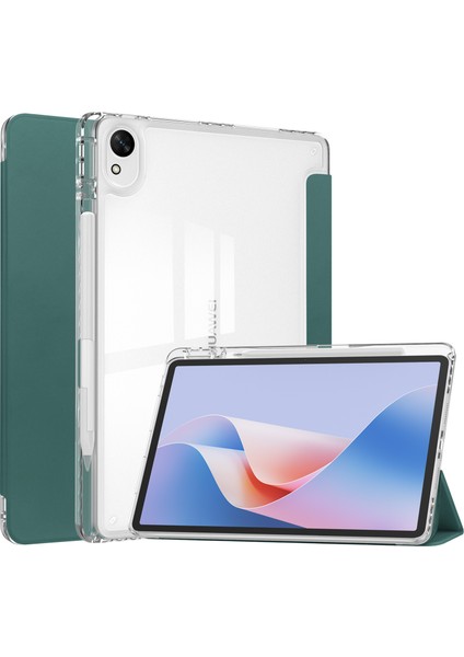 Huawei Matepad 11.5 S Kılıf Şeffaf Akrilik Deri Tablet Kapak Desteği Otomatik Uyku/uyandırma-Yeşil (Yurt Dışından)