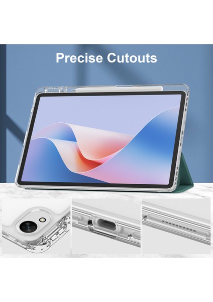 Huawei Matepad 11.5 S Kılıf Şeffaf Akrilik Deri Tablet Kapak Desteği Otomatik Uyku/uyandırma-Yeşil (Yurt Dışından)