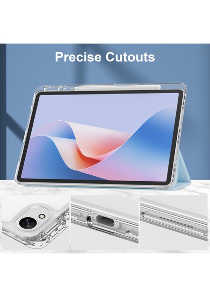 Huawei Matepad 11.5 S Kılıf Şeffaf Akrilik Deri Tablet Kapak Desteği Otomatik Uyku/uyandırma-Bebek Mavisi (Yurt Dışından)