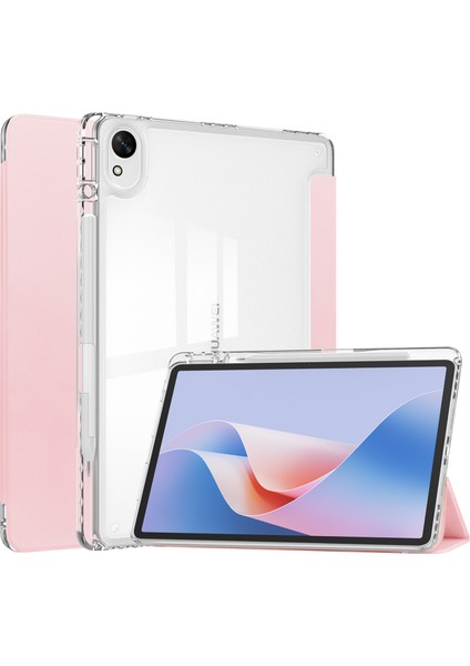 Huawei Matepad 11.5 S Kılıf Şeffaf Akrilik Deri Tablet Kapak Desteği Otomatik Uyku/uyanma-Pembe (Yurt Dışından)