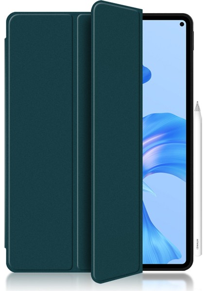 Huawei Matepad Pro 11 (2022) Folio Flip Düşme Önleyici Koruyucu Kapak Tpu + Pu Deri Cilt Dokunuşlu Tablet Kılıfı, Üç Katlı Stand-Yeşil (Yurt Dışından)