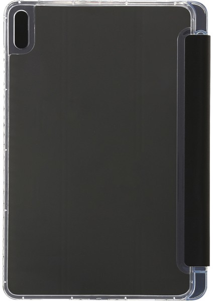 Huawei Matepad 10.4(2022)/(2020)/HONOR V6 Kılıf Deri Tablet Kılıfı, Üç Katlı Stand-Siyah (Yurt Dışından)