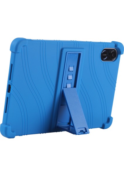 Honor Pad X8 Pro ELN-W09 Silikon Tablet Kılıfı Çizilmeye Dayanıklı Tablet Kapağı Pc Kickstand-Koyu Mavi (Yurt Dışından) fiyatları