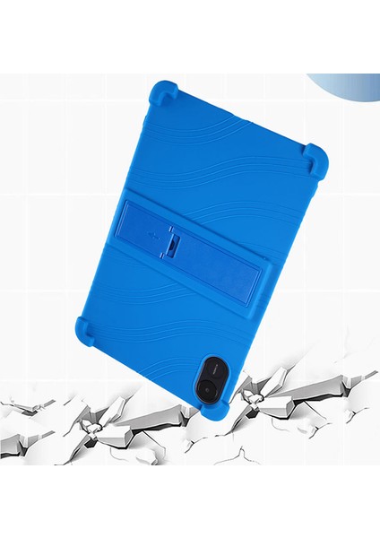 Honor Pad X8 Pro ELN-W09 Silikon Tablet Kılıfı Çizilmeye Dayanıklı Tablet Kapağı Pc Kickstand-Koyu Mavi (Yurt Dışından) indirimleri