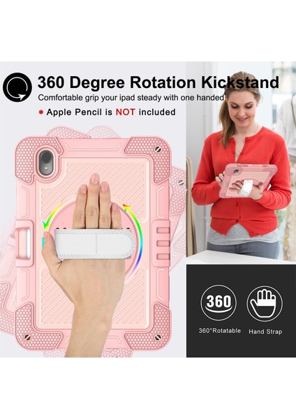 Silikon + Pc Tablet Kılıfı Huawei Matepad 11(2023)DARBEYE Dayanıklı Kickstand Kapak Bilek Bandı/omuz Askısı-Gül Altın (Yurt Dışından) fiyatları
