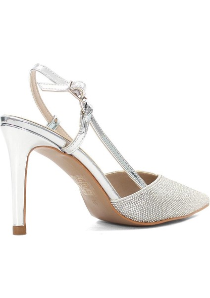 Kadın Lame Taşlı İnce Topuklu Abiye Ayakkabı fırsatları