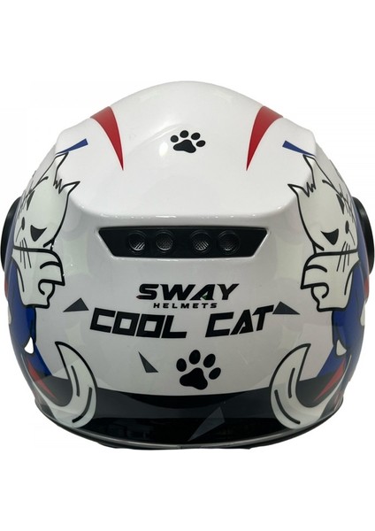 Çocuk Kaskı Yarım Sw 814 Cool Cat
