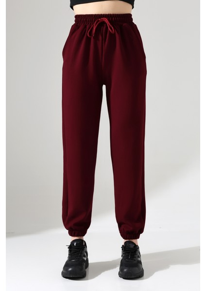 Kadın Modal Kumaş Yüksek Bel Çift Cepli Yumuşak Dokulu Lastik Paça Detaylı Eşofman Altı modelleri