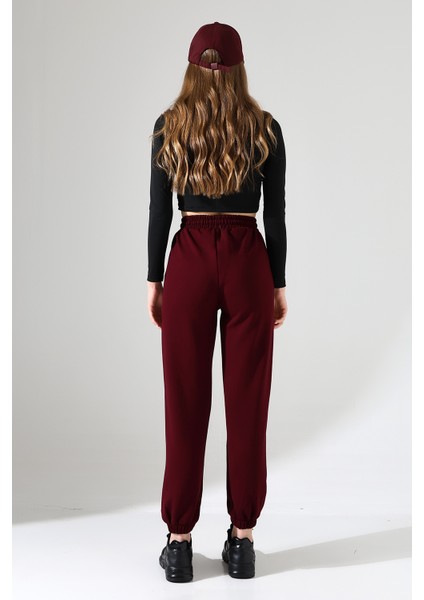 Kadın Modal Kumaş Yüksek Bel Çift Cepli Yumuşak Dokulu Lastik Paça Detaylı Eşofman Altı indirimleri