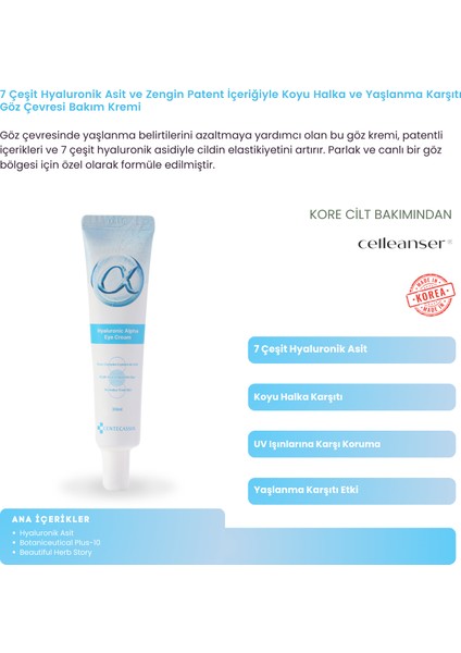 Göz Çevresine Özel Bakım: Hyaluronic Alpha Eye Cream ile Canlı Bakışlar fiyatları
