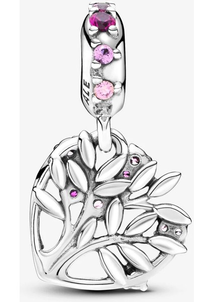 Pembe Kalp Aile Ağacı Sallantılı Charm 799153C01 modelleri