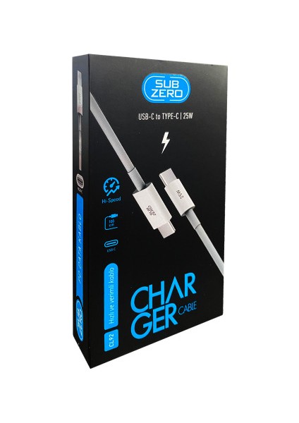 CL92 25W 1metre Usb-C Type-C Pd Şarj Kablosu