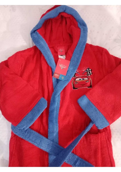Dsny Cars Go 5/6 Yaş Bornoz Kırmızı