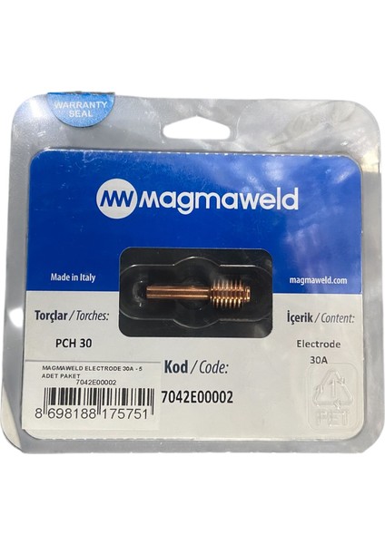 Minicut Electrode 30A Sarf Malzeme 7042E00002 - 1 Adet fırsatları