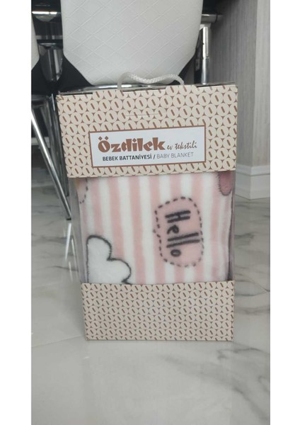Hello Rabbıt Bebek Battaniyesi (100X120) Pembe fiyatları