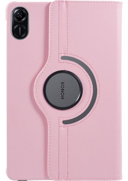 Honor Pad X8 Pro/honor Pad X9 Kılıf Deri+Tpu Tablet Kapak Döner Stand-Pembe (Yurt Dışından)
