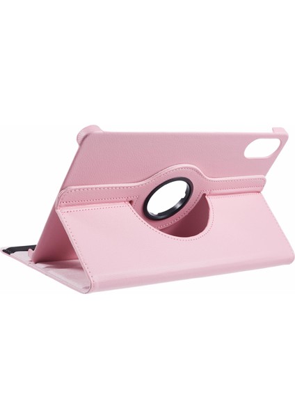 Honor Pad X8 Pro/honor Pad X9 Kılıf Deri+Tpu Tablet Kapak Döner Stand-Pembe (Yurt Dışından)