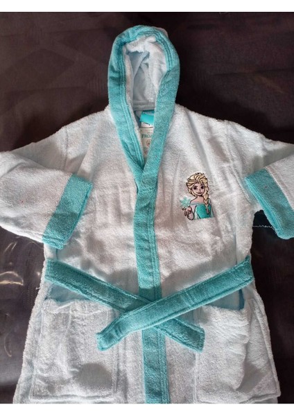 Dsny Frozen Snw Kaps. 5/6 Yaş Çocuk Bornoz Mavi