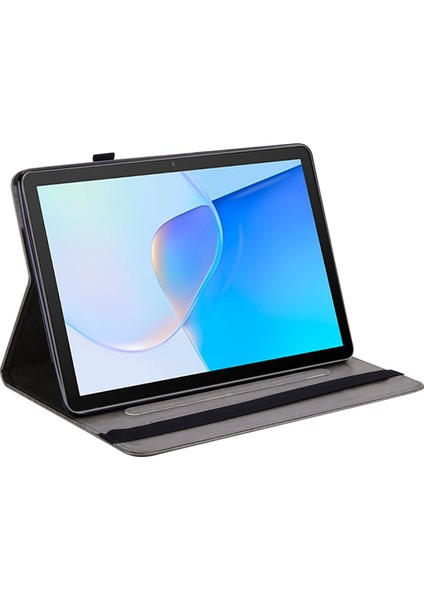 Honor Pad X9 Kılıf Pu Deri Ağaç Geyik Desenli Katlanır Stand Tablet Kapak-Gri (Yurt Dışından)
