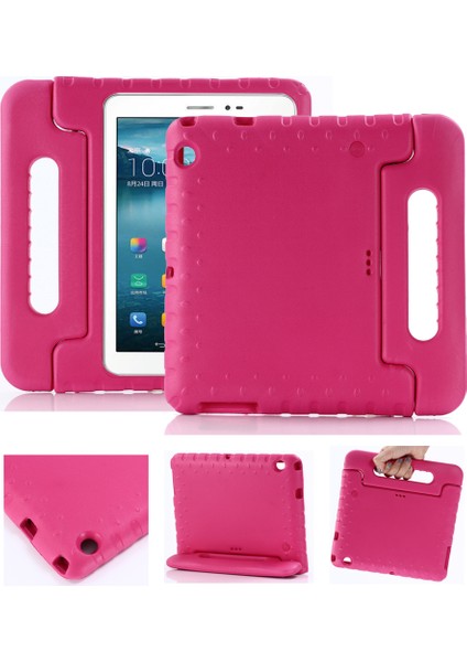 Darbeye Dayanıklı Çocuklar Güvenli Eva Köpük Kılıf Saplı Kickstand Huawei Mediapad T3 10/honor Play Tab 2 9.6-Rose (Yurt Dışından)