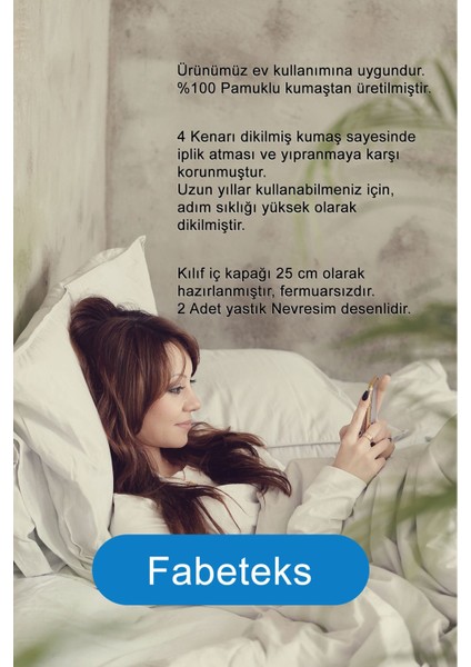 Saltanat Ranforce Pamuklu Çift Kişilik Nevresim Takımı