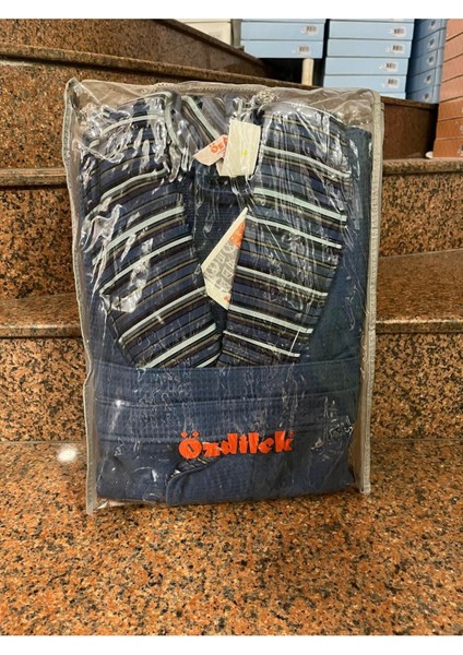 Natalieman Şalyaka Bornoz L Beden Lacivert