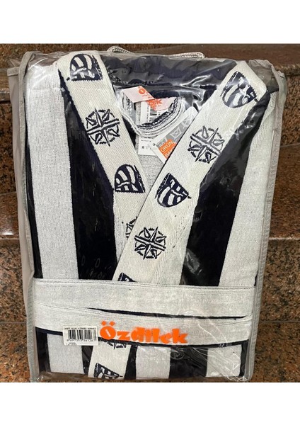 Deep Blue Kimono Bornoz L Beden